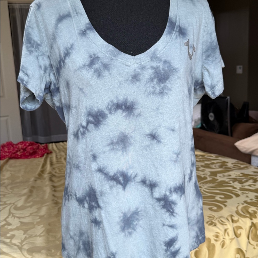 True Religion Women’s Tie-Dye V-Neck Top